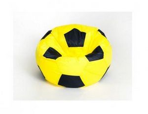 Кресло-мешок Мяч малый желто-черное в Коротчаево - korotchaevo.ok-mebel.com | фото 1