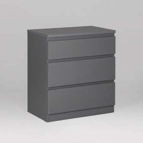 2.03.02.060.4 КАСТОР комод 3 ящика RU серый в Коротчаево - korotchaevo.ok-mebel.com | фото
