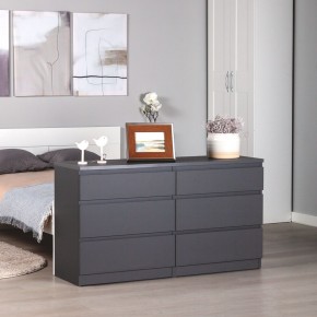 2.03.02.080.4 КАСТОР комод 6 ящиков RU серый в Коротчаево - korotchaevo.ok-mebel.com | фото 3