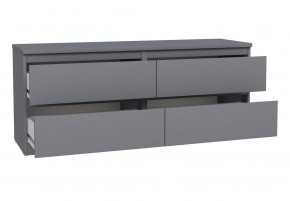 2.03.03.100.4 КАСТОР тумба 4 ящика RU серая в Коротчаево - korotchaevo.ok-mebel.com | фото 3