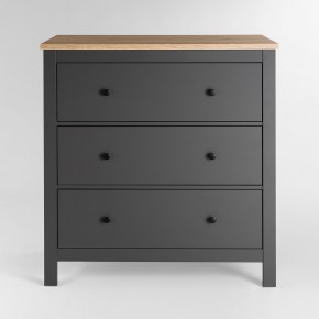 2.08.02.020.15 САГА комод 3 ящика серый/ясень в Коротчаево - korotchaevo.ok-mebel.com | фото 2
