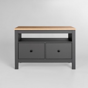 2.08.03.080.15 САГА тумба 2 ящика серая/ясень RU в Коротчаево - korotchaevo.ok-mebel.com | фото 2