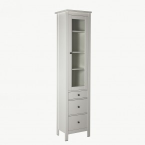 2.08.07.120.1 САГА шкаф с витриной 50 белый RU в Коротчаево - korotchaevo.ok-mebel.com | фото 2