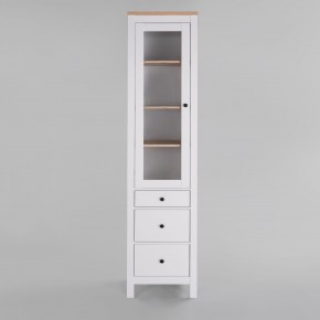 2.08.07.120.14 САГА шкаф с витриной 50 белый/ясень RU в Коротчаево - korotchaevo.ok-mebel.com | фото 2
