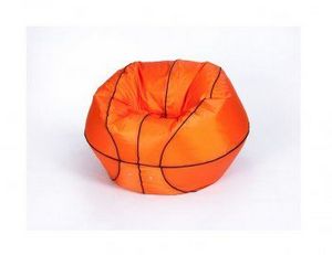 Кресло-мешок Баскетбольный мяч малый оранжево-черное в Коротчаево - korotchaevo.ok-mebel.com | фото 2