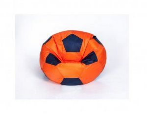Кресло-мешок Мяч малый оранжево-черное в Коротчаево - korotchaevo.ok-mebel.com | фото 1