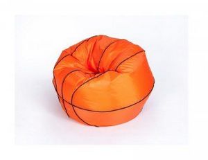 Кресло-мешок Баскетбольный мяч малый оранжево-черное в Коротчаево - korotchaevo.ok-mebel.com | фото 3