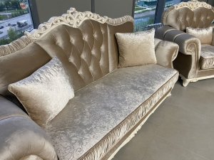 Диван Патрисия с раскладным механизмом (серый глянец) в Коротчаево - korotchaevo.ok-mebel.com | фото 14