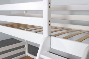 АДЕЛЬ Кровать двухъярусная с наклонной лестницей (белый) в Коротчаево - korotchaevo.ok-mebel.com | фото 6