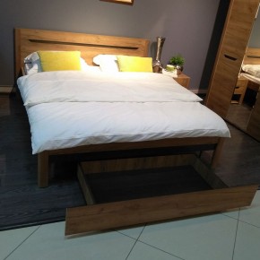 АФИНА А3 Кровать 1600 (крафт) в Коротчаево - korotchaevo.ok-mebel.com | фото 5
