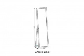 АЛЕКСАНДРИЯ-9.1 Зеркало напольное в Коротчаево - korotchaevo.ok-mebel.com | фото 2