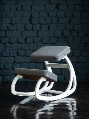 Балансирующий коленный стул Конёк Горбунёк (Белый) в Коротчаево - korotchaevo.ok-mebel.com | фото 2