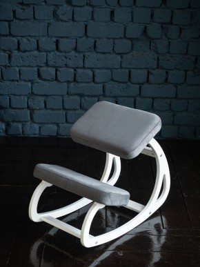 Балансирующий коленный стул Конёк Горбунёк (Белый) в Коротчаево - korotchaevo.ok-mebel.com | фото 3