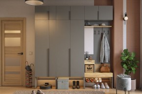 БАСКО Прихожая К10 (графит) в Коротчаево - korotchaevo.ok-mebel.com | фото