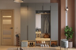 БАСКО Прихожая К7 (графит) в Коротчаево - korotchaevo.ok-mebel.com | фото 15