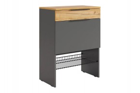 БАСКО Прихожая К8 (графит) в Коротчаево - korotchaevo.ok-mebel.com | фото 6