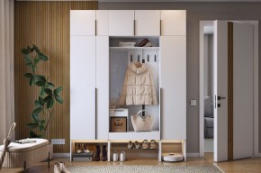 БАСКО Прихожая К9 (белое дерево) в Коротчаево - korotchaevo.ok-mebel.com | фото 2