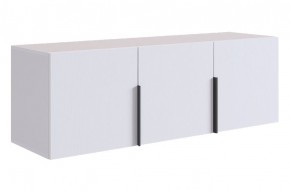 БАСКО Антресоль трехдверная L1200 (белое дерево) в Коротчаево - korotchaevo.ok-mebel.com | фото