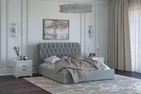 БЕЛИСТА Кровать 1400 серо-бежевый (экокожа) в Коротчаево - korotchaevo.ok-mebel.com | фото 2