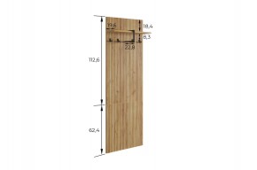 БОДРУМ Прихожая (модульная) дуб крафт золотой в Коротчаево - korotchaevo.ok-mebel.com | фото 2