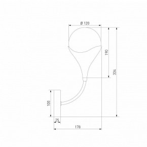 Бра Eurosvet Calyx 60169/1 никель в Коротчаево - korotchaevo.ok-mebel.com | фото 4