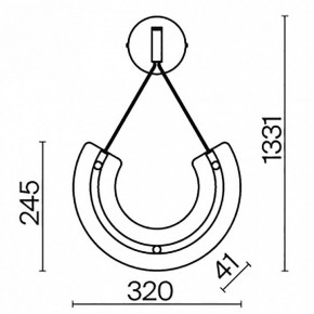 Бра Maytoni Maya P091WL-L18G3K1 в Коротчаево - korotchaevo.ok-mebel.com | фото 4