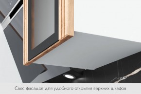 БЬЯНКА Кухонный гарнитур 1,6 белый/лиственница охотская/смоки софт в Коротчаево - korotchaevo.ok-mebel.com | фото 4