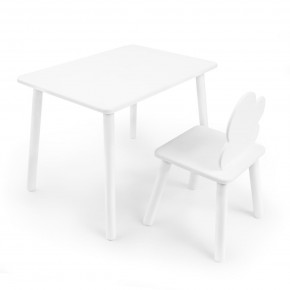 Детский комплект стол и стул «Облачко» Rolti Baby (белый/белый, массив березы/мдф) в Коротчаево - korotchaevo.ok-mebel.com | фото