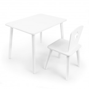 Детский комплект стол и стул «Звезда» Rolti Baby (белый/белый, массив березы/мдф) в Коротчаево - korotchaevo.ok-mebel.com | фото