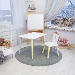 Детский комплект стол и стул «Звезда» Rolti Baby (белый/цветной, массив березы/мдф) в Коротчаево - korotchaevo.ok-mebel.com | фото 2