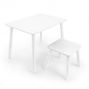 Детский комплект стол и табурет Rolti Baby (белая столешница/белое сиденье/белые ножки) в Коротчаево - korotchaevo.ok-mebel.com | фото 1