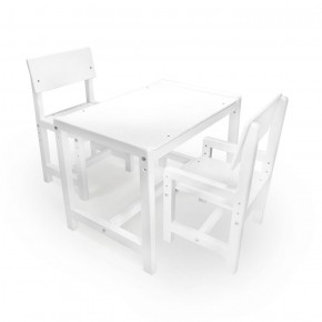 Детский растущий комплект стол и два стула  Я САМ "Лофт" (Белый, Белый) в Коротчаево - korotchaevo.ok-mebel.com | фото 1