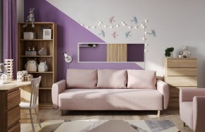 Диван-кровать Тулисия светло-розовый, ткань рогожка в Коротчаево - korotchaevo.ok-mebel.com | фото