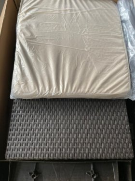Диван пластиковый Корфу (Corfu love seat) коричневый - серо-бежевый* в Коротчаево - korotchaevo.ok-mebel.com | фото 5
