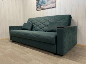 Диван Престиж-15 (НПБ+МДФ) велюр Sensey bottle green в Коротчаево - korotchaevo.ok-mebel.com | фото