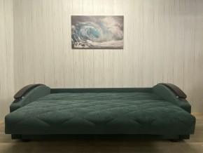 Диван Престиж-16 (НПБ+МДФ) велюр Sensey bottle green в Коротчаево - korotchaevo.ok-mebel.com | фото 3