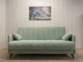 Диван Престиж-3 (НПБ) велюр Sensey mist green в Коротчаево - korotchaevo.ok-mebel.com | фото