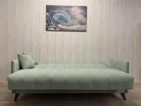 Диван Престиж-3 (НПБ) велюр Sensey mist green в Коротчаево - korotchaevo.ok-mebel.com | фото 3