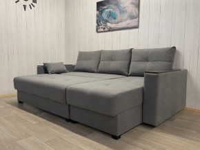 Диван угловой Комфорт-3 (НПБ+МДФ) велюр Galaxy Lite 26 в Коротчаево - korotchaevo.ok-mebel.com | фото 3