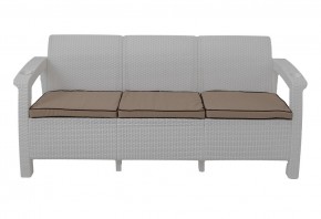 Диван Yalta Premium Sofa 3 Set (Ялта) белый (+подушки под спину) в Коротчаево - korotchaevo.ok-mebel.com | фото 2
