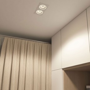 DK2062-WH Встраиваемый светильник, IP 20, до 15 Вт, GU10, LED, белый, алюминий в Коротчаево - korotchaevo.ok-mebel.com | фото 4