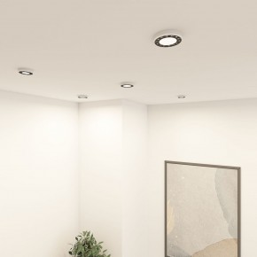 DK2441-WB Встраиваемый светильник DUAL 9+9 Вт, LED 4000K, IP 20, d120mm, белый/черный, алюминий/акрил в Коротчаево - korotchaevo.ok-mebel.com | фото 6