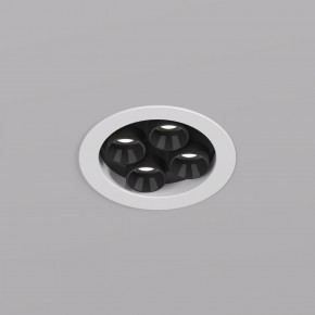 DK2510-WB Встраиваемый светильник SPACE со светодиодом d65 220V 8W 38° 4000К IP20 белый/черный алюминий в Коротчаево - korotchaevo.ok-mebel.com | фото