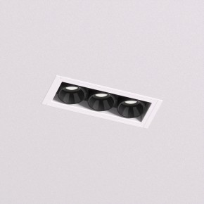 DK2530-WB Встраиваемый светильник SPACE со светодиодом под шпатлевку L69mm 220V 6W 38° 4000К IP20 белый/черный алюминий в Коротчаево - korotchaevo.ok-mebel.com | фото