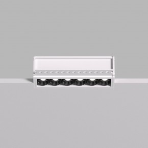 DK2531-WB Встраиваемый светильник SPACE со светодиодом под шпатлевку L126mm 220V 10W 38° 4000К IP20 белый/черный алюминий в Коротчаево - korotchaevo.ok-mebel.com | фото 3