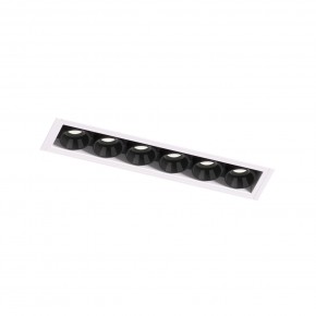 DK2531-WB Встраиваемый светильник SPACE со светодиодом под шпатлевку L126mm 220V 10W 38° 4000К IP20 белый/черный алюминий в Коротчаево - korotchaevo.ok-mebel.com | фото 6
