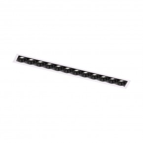 DK2532-WB Встраиваемый светильник SPACE со светодиодом под шпатлевку L240mm 220V 20W 38° 4000К IP20 белый/черный алюминий в Коротчаево - korotchaevo.ok-mebel.com | фото 5