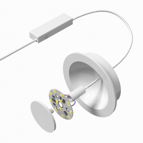 DK2700-WH Встраиваемый светильник, IP 20, 7 Вт, LED 3000, белый, алюминий в Коротчаево - korotchaevo.ok-mebel.com | фото 4