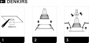 DK3020-BK Встраиваемый светильник, IP 20, 10 Вт, GU5.3, LED, черный, пластик в Коротчаево - korotchaevo.ok-mebel.com | фото 7