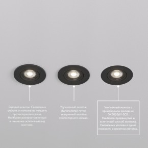 DK3020-BK Встраиваемый светильник, IP 20, 10 Вт, GU5.3, LED, черный, пластик в Коротчаево - korotchaevo.ok-mebel.com | фото 5
